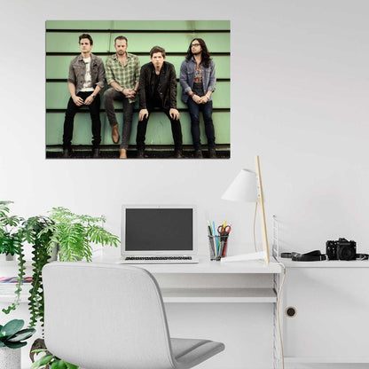 Kings Of Leon Rock Band Music Art Wall Art Print Poster