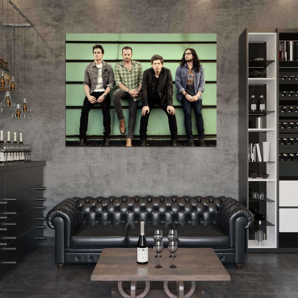 Kings Of Leon Rock Band Music Art Wall Art Print Poster