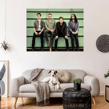 Kings Of Leon Rock Band Music Art Wall Art Print Poster