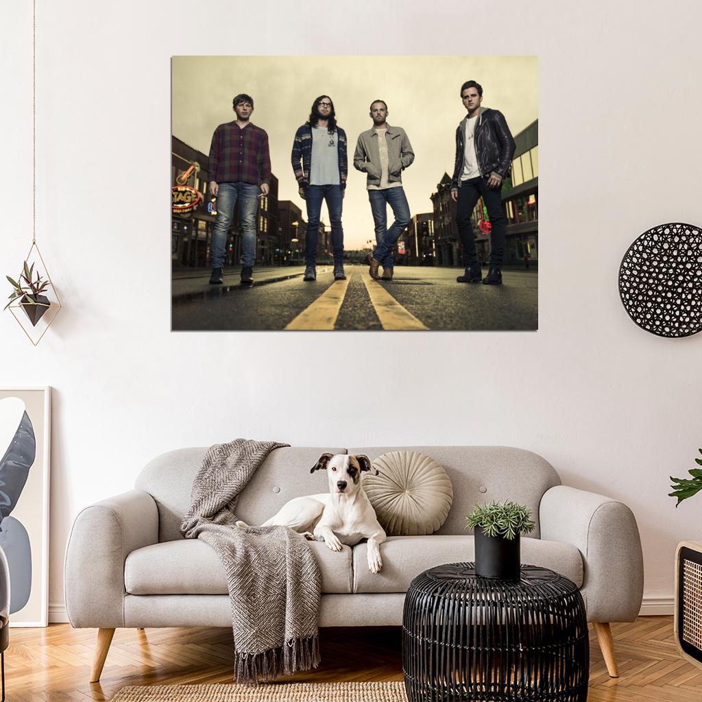 Kings Of Leon Rock Band Music Art Wall Art Print Poster