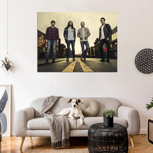 Kings Of Leon Rock Band Music Art Wall Art Print Poster