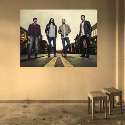 Kings Of Leon Rock Band Music Art Wall Art Print Poster