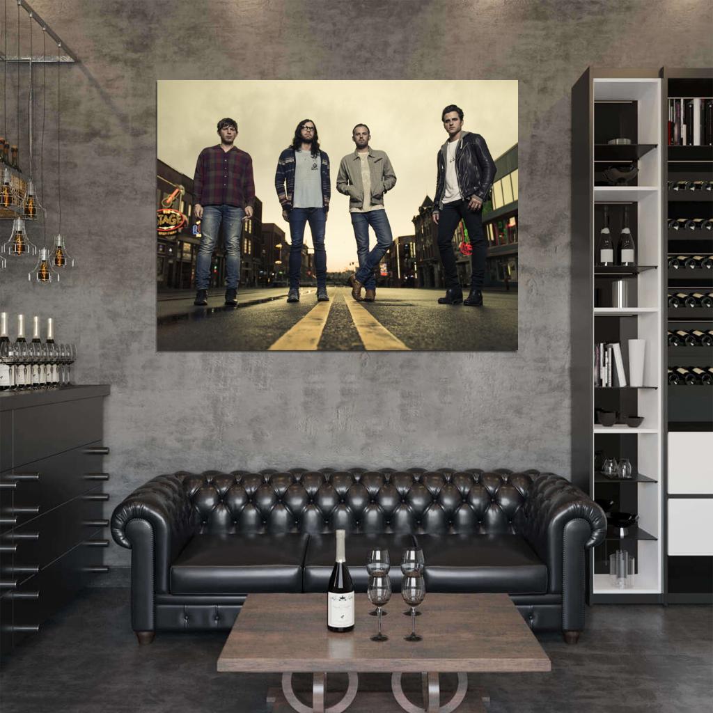 Kings Of Leon Rock Band Music Art Wall Art Print Poster