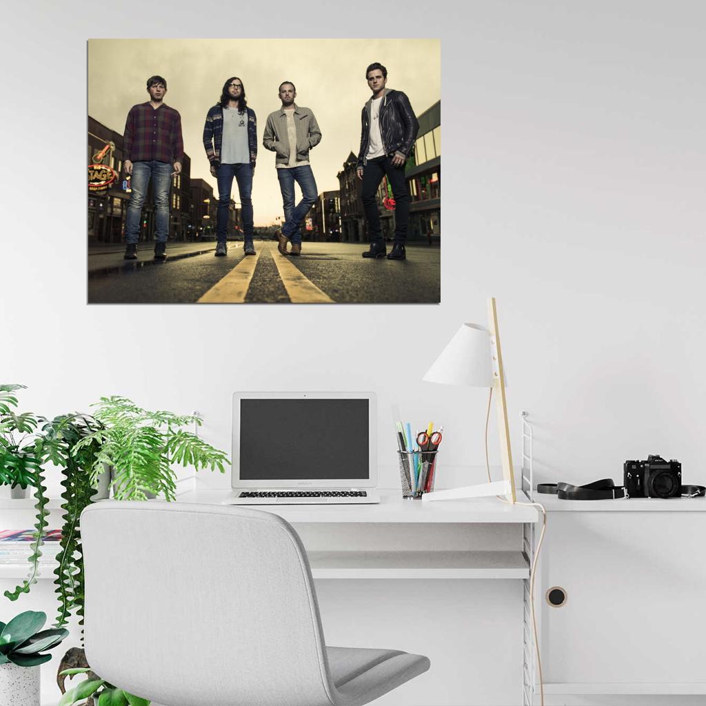 Kings Of Leon Rock Band Music Art Wall Art Print Poster