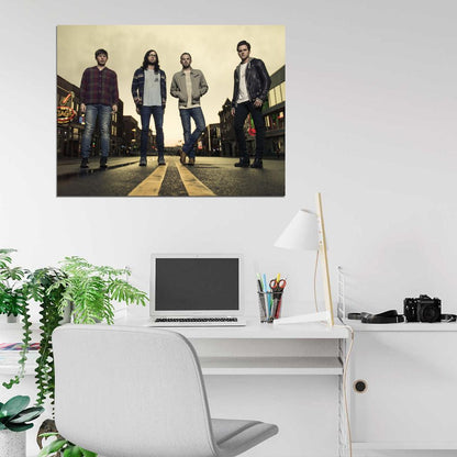 Kings Of Leon Rock Band Music Art Wall Art Print Poster