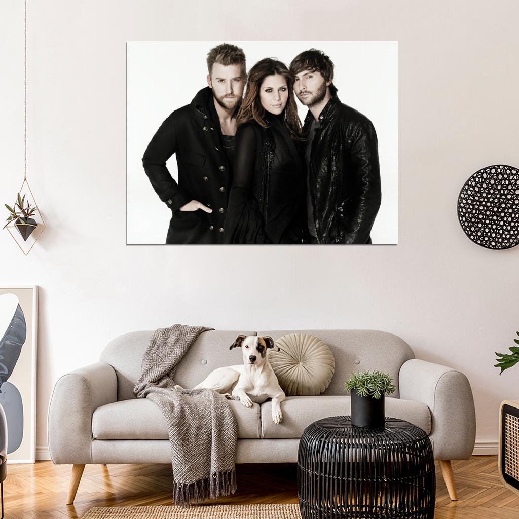 Lady Antebellum Country Pop Band Music Art Wall Art Print Poster