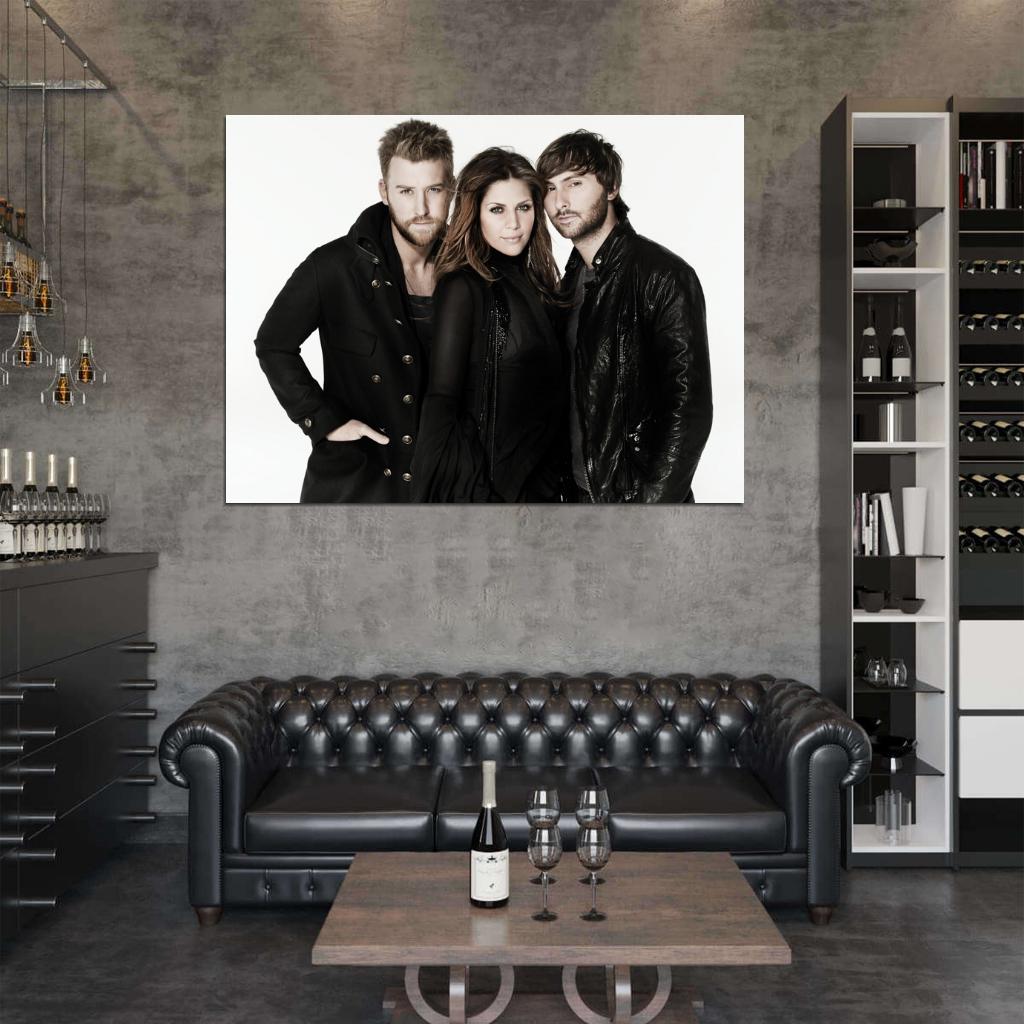 Lady Antebellum Country Pop Band Music Art Wall Art Print Poster