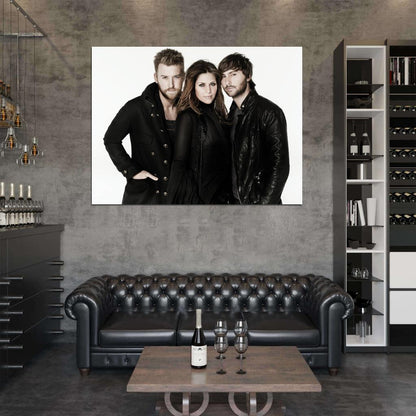 Lady Antebellum Country Pop Band Music Art Wall Art Print Poster