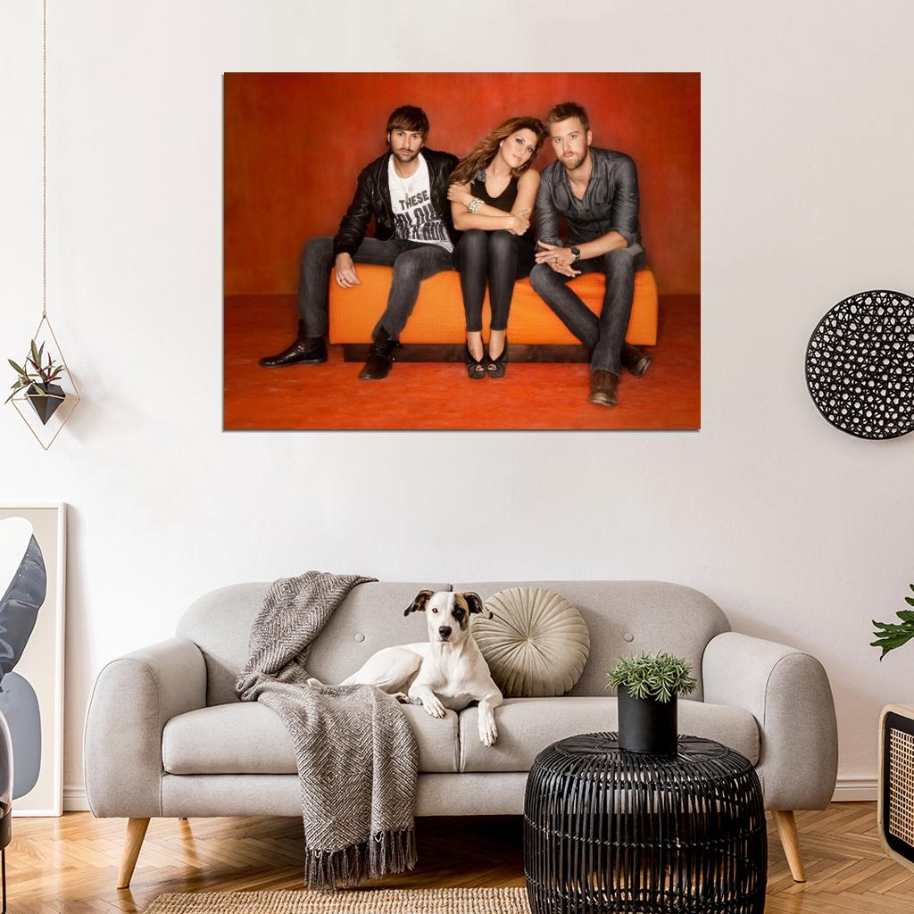 Lady Antebellum Country Pop Band Music Art Wall Art Print Poster