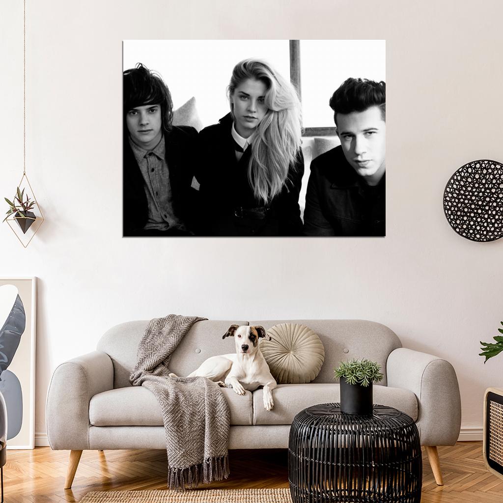London Grammar Indie Pop Band Music BW Art Wall Art Print Poster