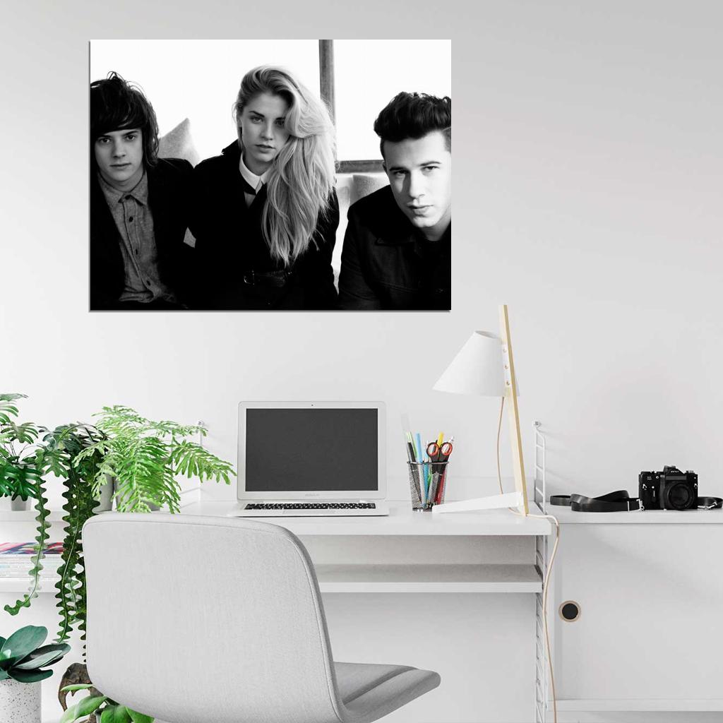 London Grammar Indie Pop Band Music BW Art Wall Art Print Poster