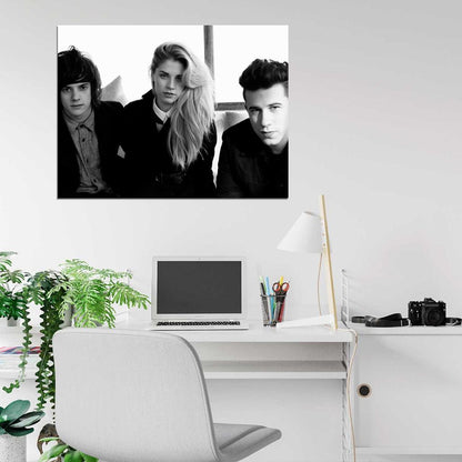 London Grammar Indie Pop Band Music BW Art Wall Art Print Poster