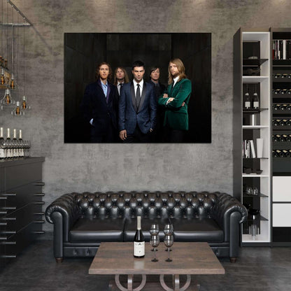 Maroon 5 Pop Rock Band Music Art Wall Art Print Poster