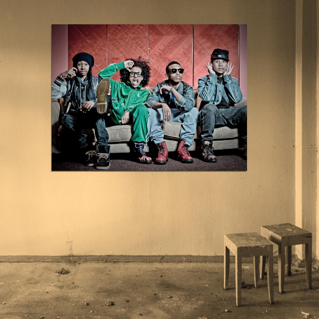 Mindless Behavior Funny Pop R&B Band Music Art Wall Art Print Poster