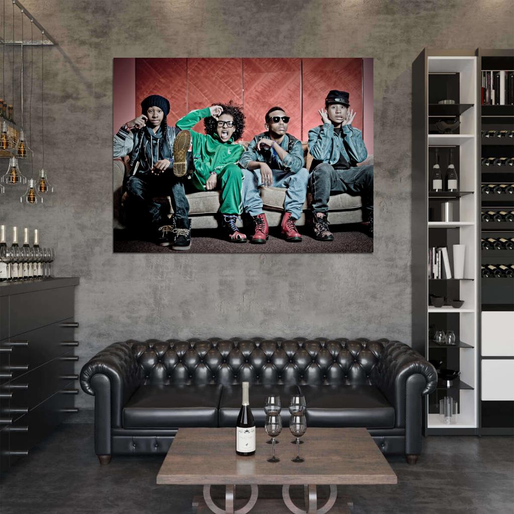 Mindless Behavior Funny Pop R&B Band Music Art Wall Art Print Poster