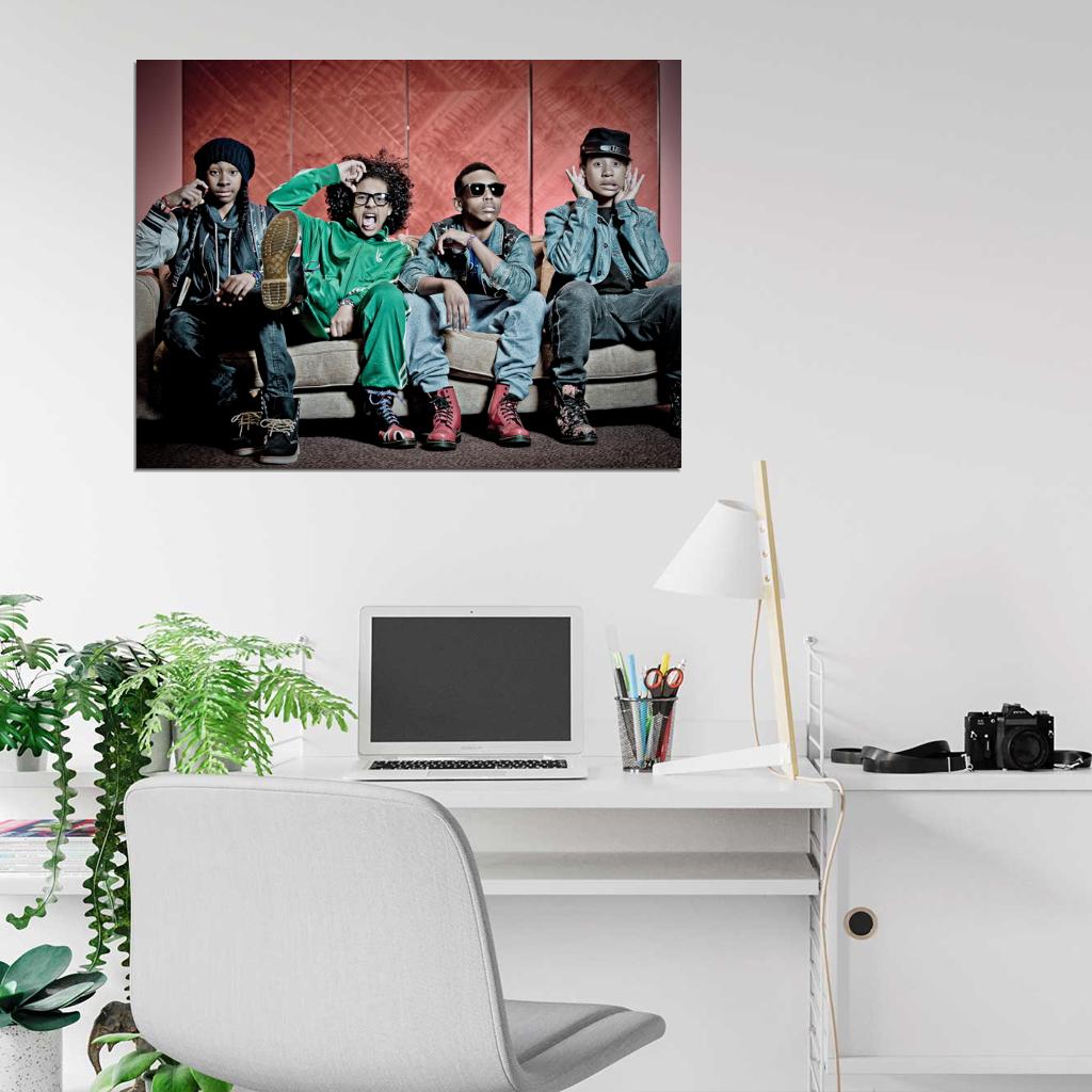 Mindless Behavior Funny Pop R&B Band Music Art Wall Art Print Poster