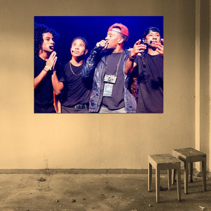 Mindless Behavior Pop Band Music Art Wall Art Print Poster