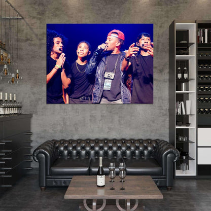 Mindless Behavior Pop Band Music Art Wall Art Print Poster