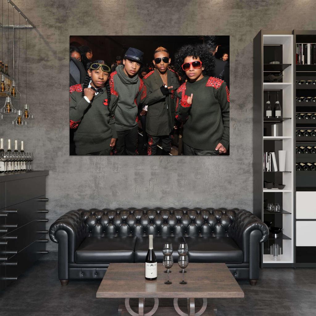 Mindless Behavior R&B Pop Hip Hop Band Music Art Wall Art Print Poster