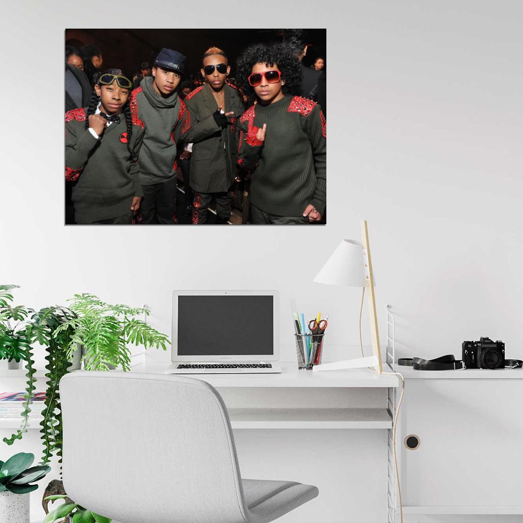 Mindless Behavior R&B Pop Hip Hop Band Music Art Wall Art Print Poster
