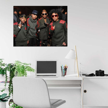 Mindless Behavior R&B Pop Hip Hop Band Music Art Wall Art Print Poster