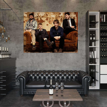 Mumford & Sons Folk Rock Band Music Art Wall Art Print Poster