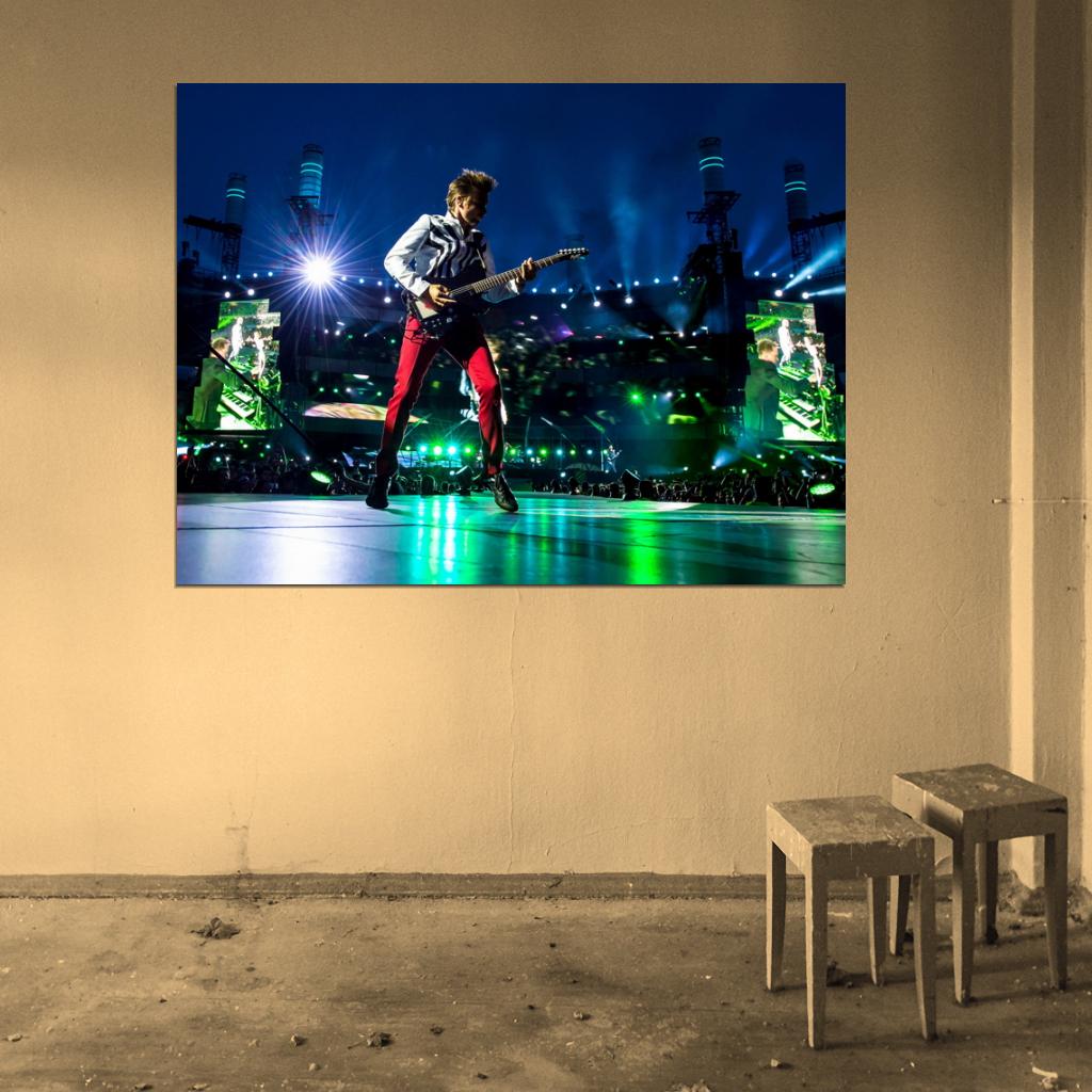 Muse Matthew Bellamy Rock Band Music Art Wall Art Print Poster