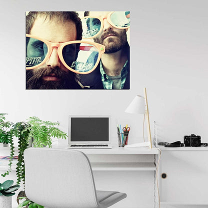 Capital Cities Glasses Indie Pop Band Music Art Wall Art Print Poster