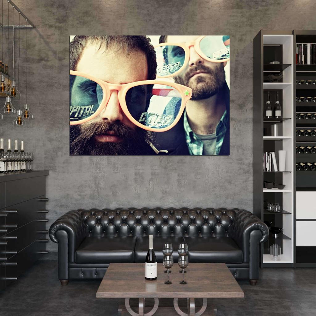 Capital Cities Glasses Indie Pop Band Music Art Wall Art Print Poster