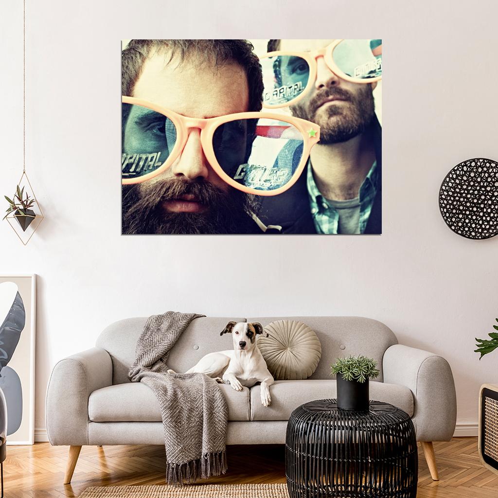 Capital Cities Glasses Indie Pop Band Music Art Wall Art Print Poster