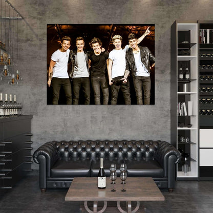One Direction Funny Pop Band Music Art Wall Art Print Poster