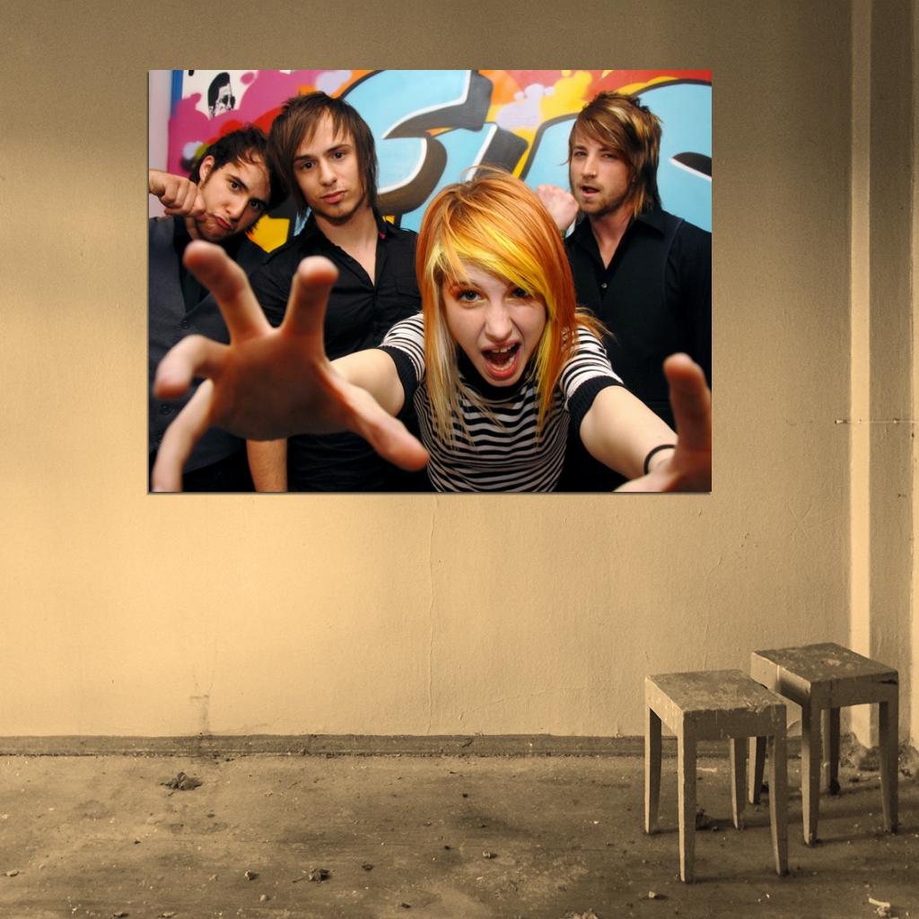 Paramore Pop Punk Rock Band Music Art Wall Art Print Poster