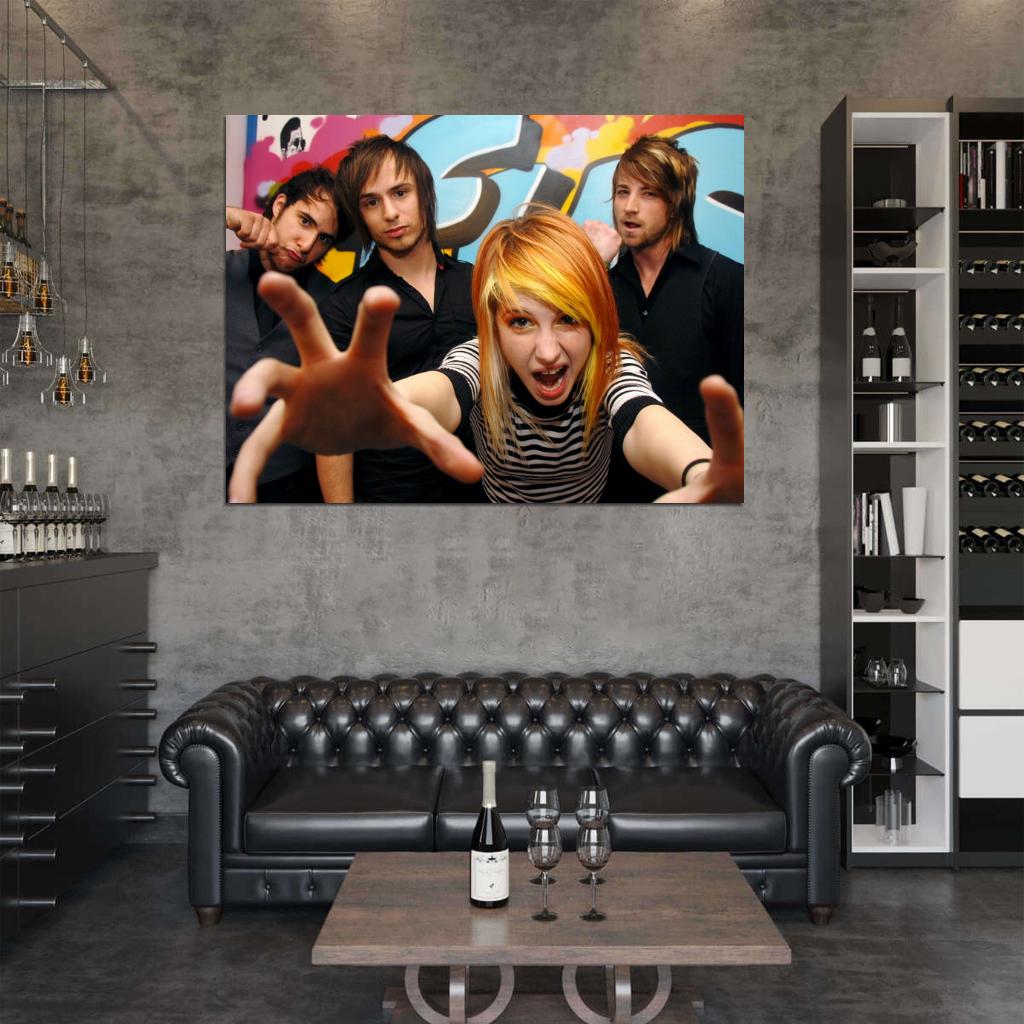 Paramore Pop Punk Rock Band Music Art Wall Art Print Poster