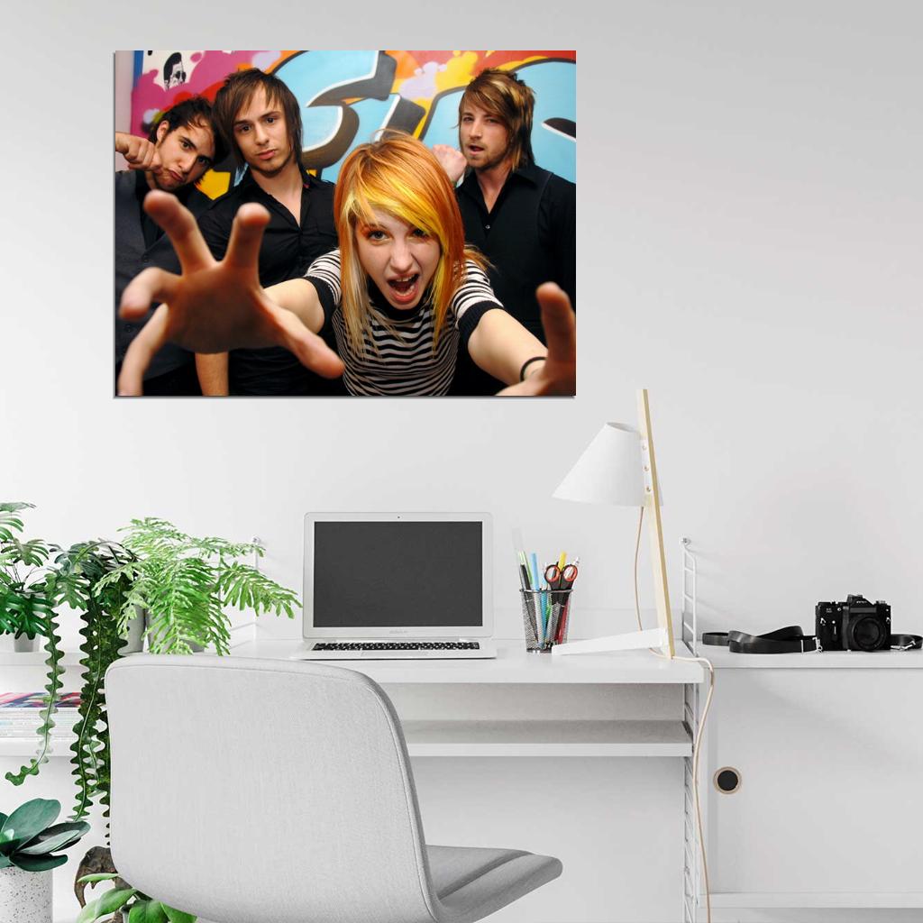 Paramore Pop Punk Rock Band Music Art Wall Art Print Poster