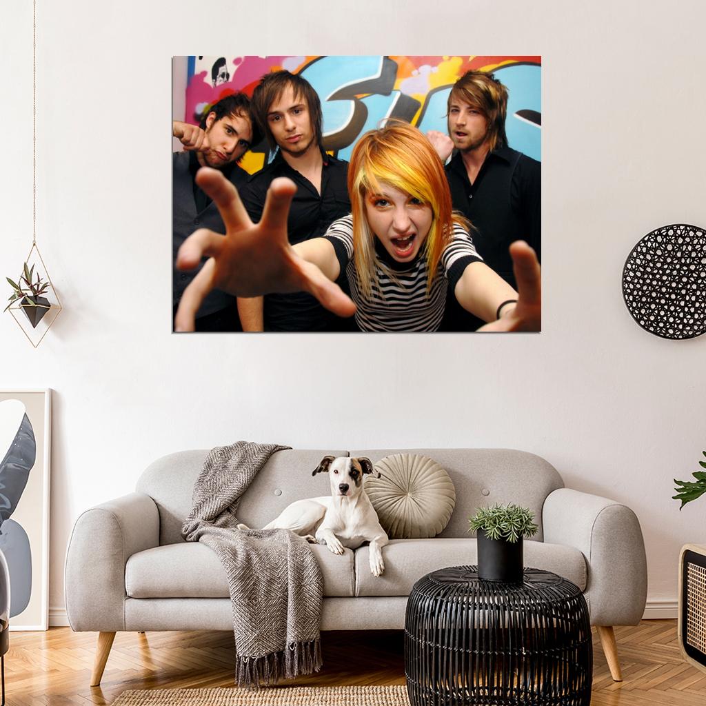 Paramore Pop Punk Rock Band Music Art Wall Art Print Poster