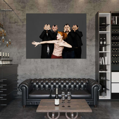 Paramore Pop Punk Band Music Art Wall Art Print Poster