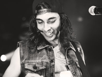 Pierce The Veil Vic Fuentes Hardcore Rock Band Music BW Art Wall Art Print Poster