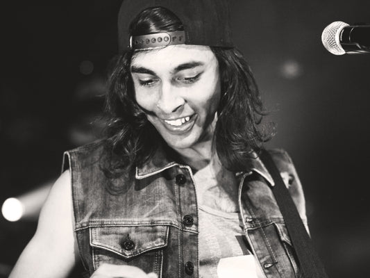 Pierce The Veil Vic Fuentes Hardcore Rock Band Music BW Art Wall Art Print Poster
