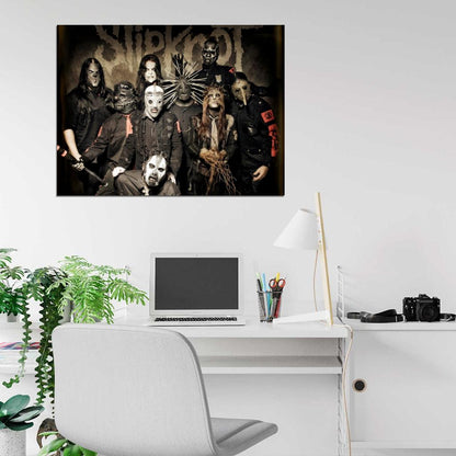 Slipknot Heavy Nu Metal Band Music Art Wall Art Print Poster