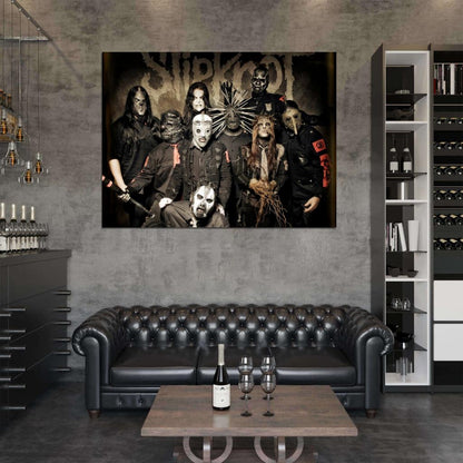 Slipknot Heavy Nu Metal Band Music Art Wall Art Print Poster