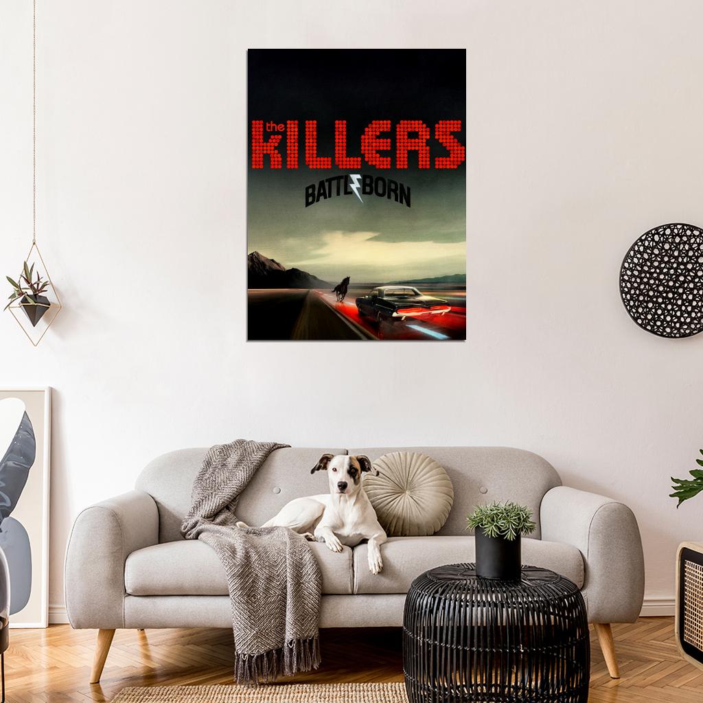 The Killers Battle Born Horse Car Indie Rock Band Music Art Wall Art Print Poster