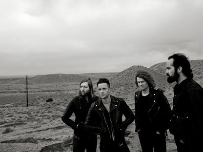 The Killers Indie Rock Band Music BW Art Wall Art Print Poster