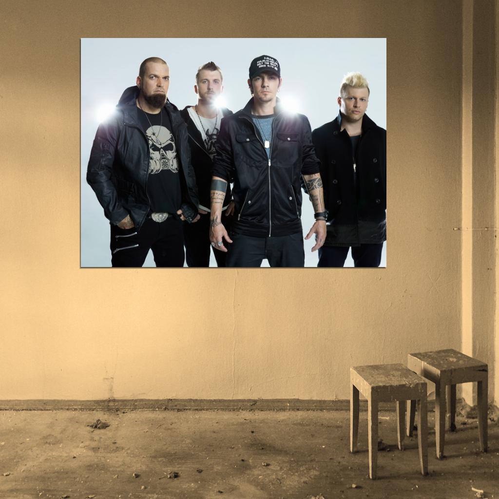 Three Days Grace Rock Band Music Art Wall Art Print Poster