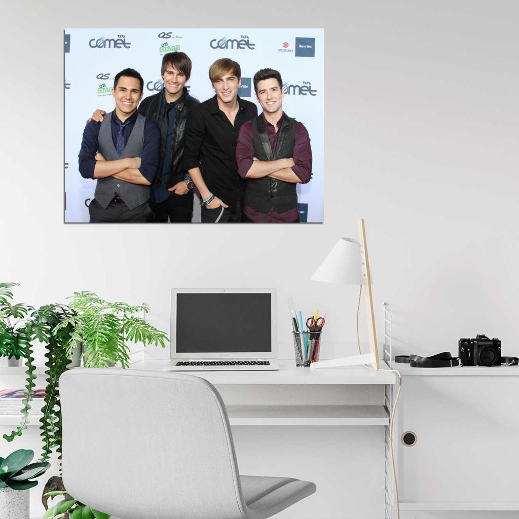 Big Time Rush Pop Band Music Art Wall Art Print Poster