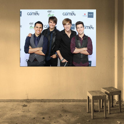 Big Time Rush Pop Band Music Art Wall Art Print Poster