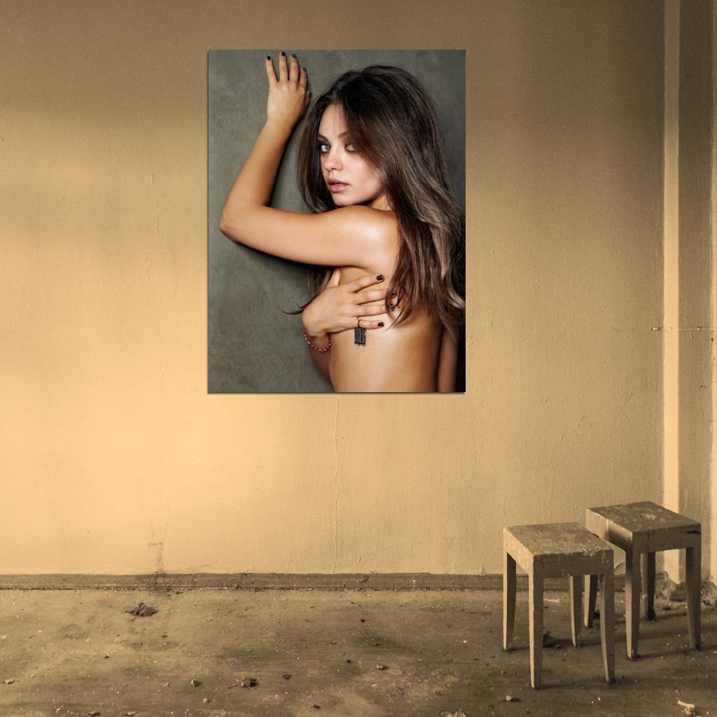 Mila Kunis Sexy Hot Actress Art Wall Art Print Poster