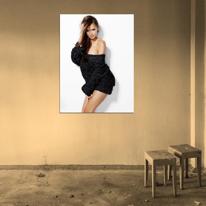 Nina Dobrev Sexy Actress Art Wall Art Print Poster