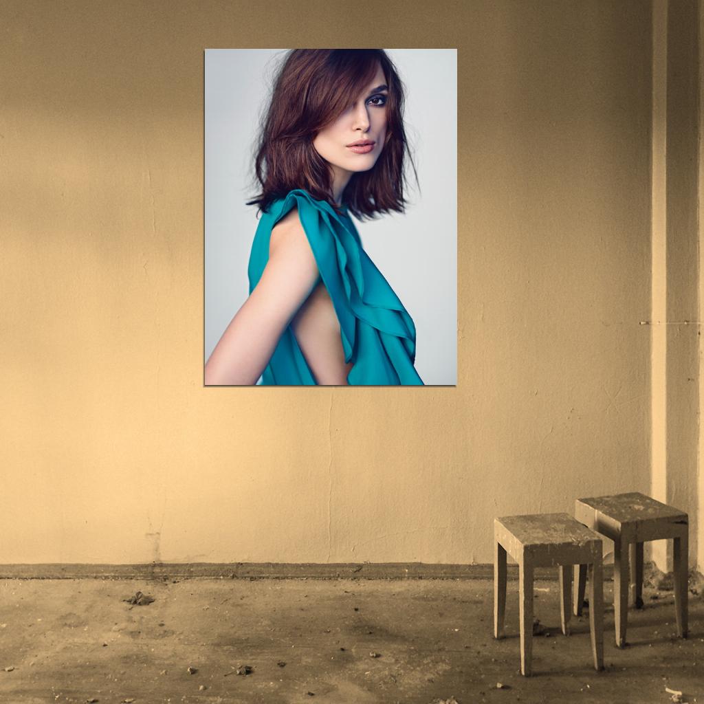 Keira Knightley Portrait Sexy Actress Art Wall Art Print Poster
