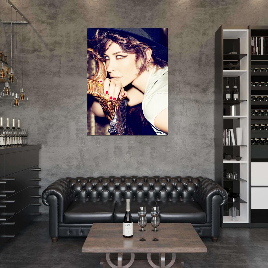 Evangeline Lilly Portrait Actress Art Wall Art Print Poster