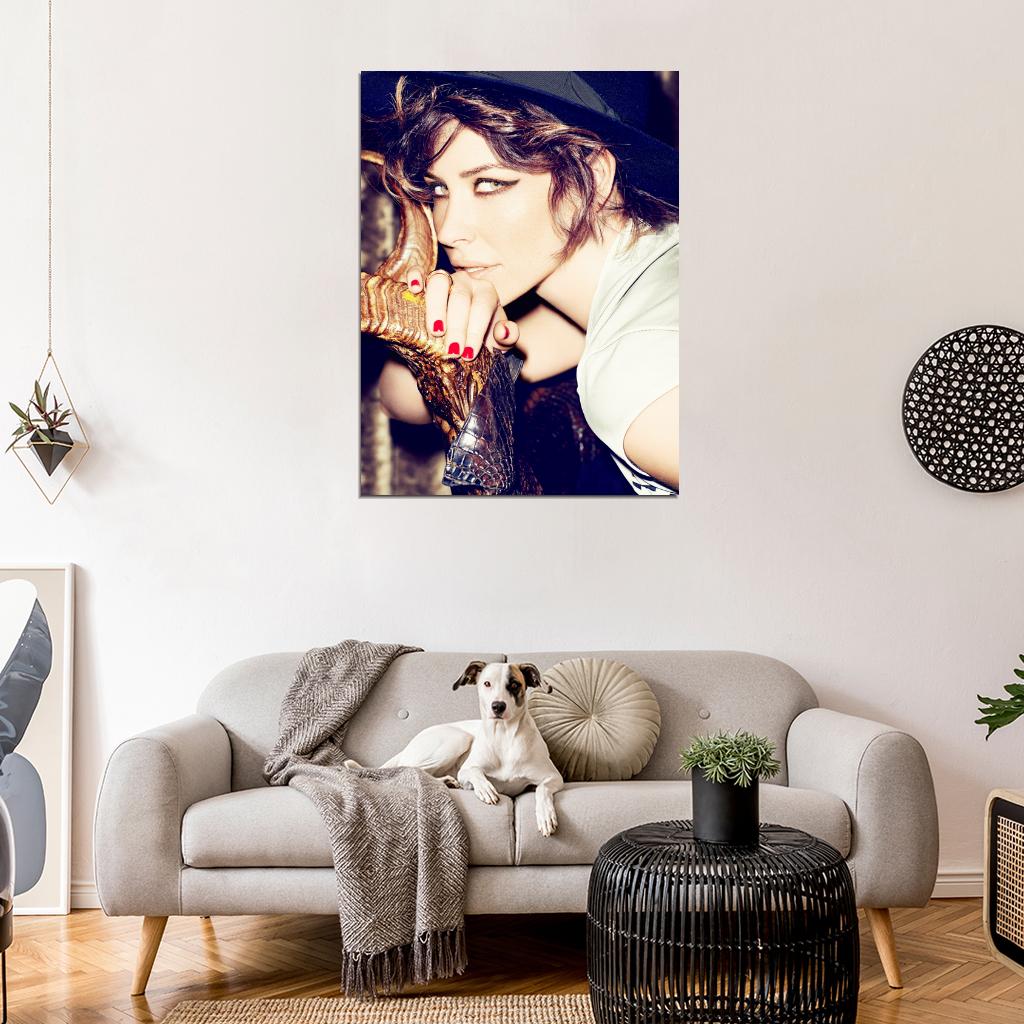 Evangeline Lilly Portrait Actress Art Wall Art Print Poster